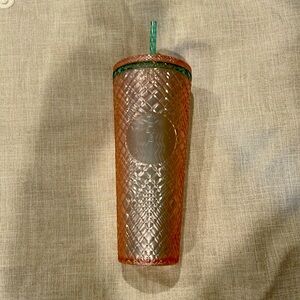 Starbucks 24oz tumbler with straw